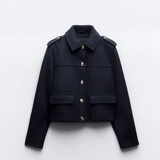 OPULA GOLD BUCKLE SOFT COAT