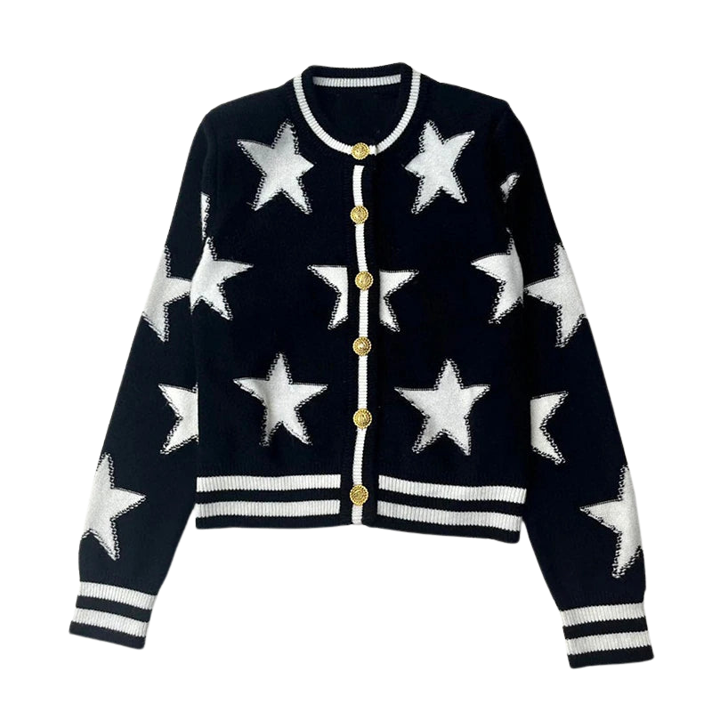 OPULA ICONIC STAR CARDIGAN